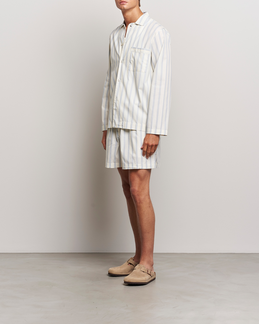 Herre | Pyjamas & Morgenkåber | Tekla | Poplin Pyjama Shorts Needle Stripes