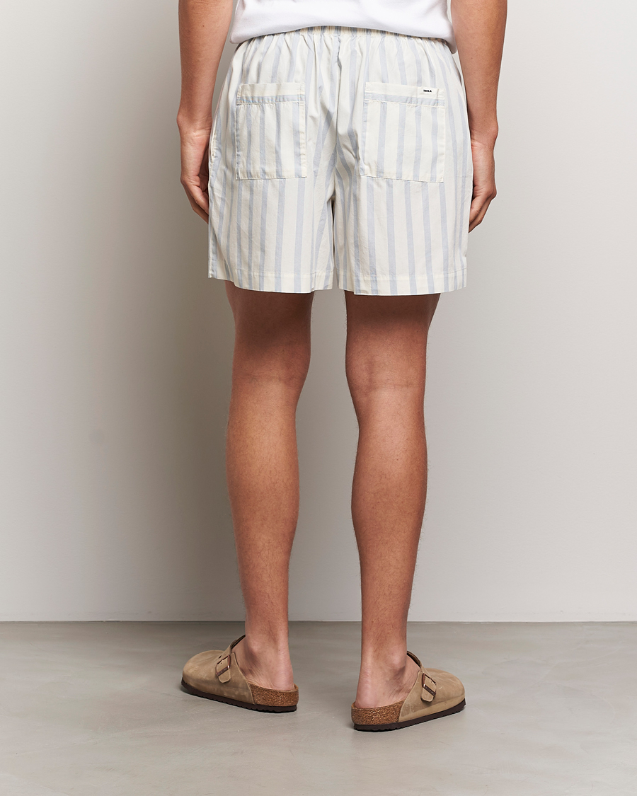 Herre | Pyjamas & Morgenkåber | Tekla | Poplin Pyjama Shorts Needle Stripes