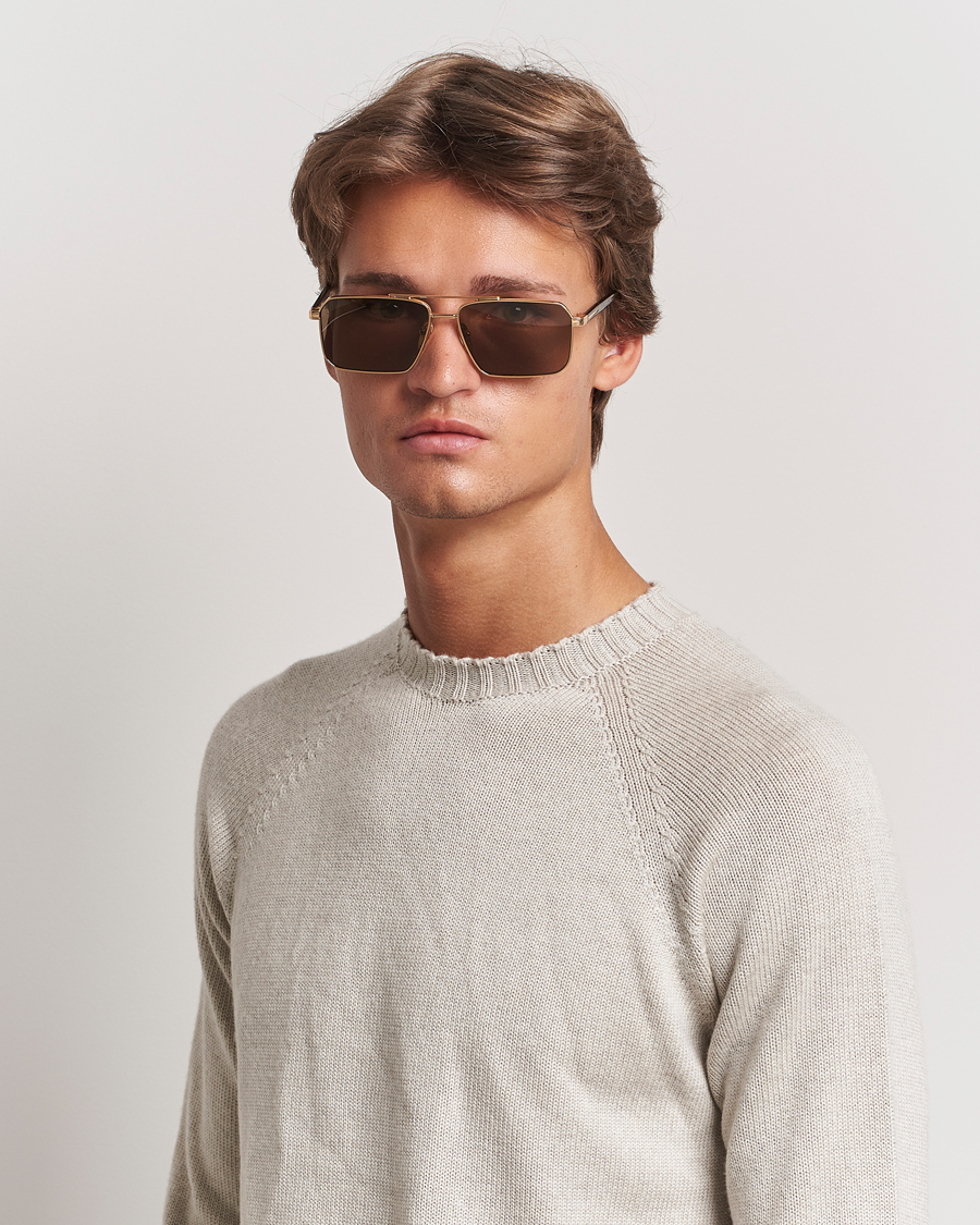 Herre | Solbriller | Prada Eyewear | Prada 0PR A57S Metal Sunglasses Gold