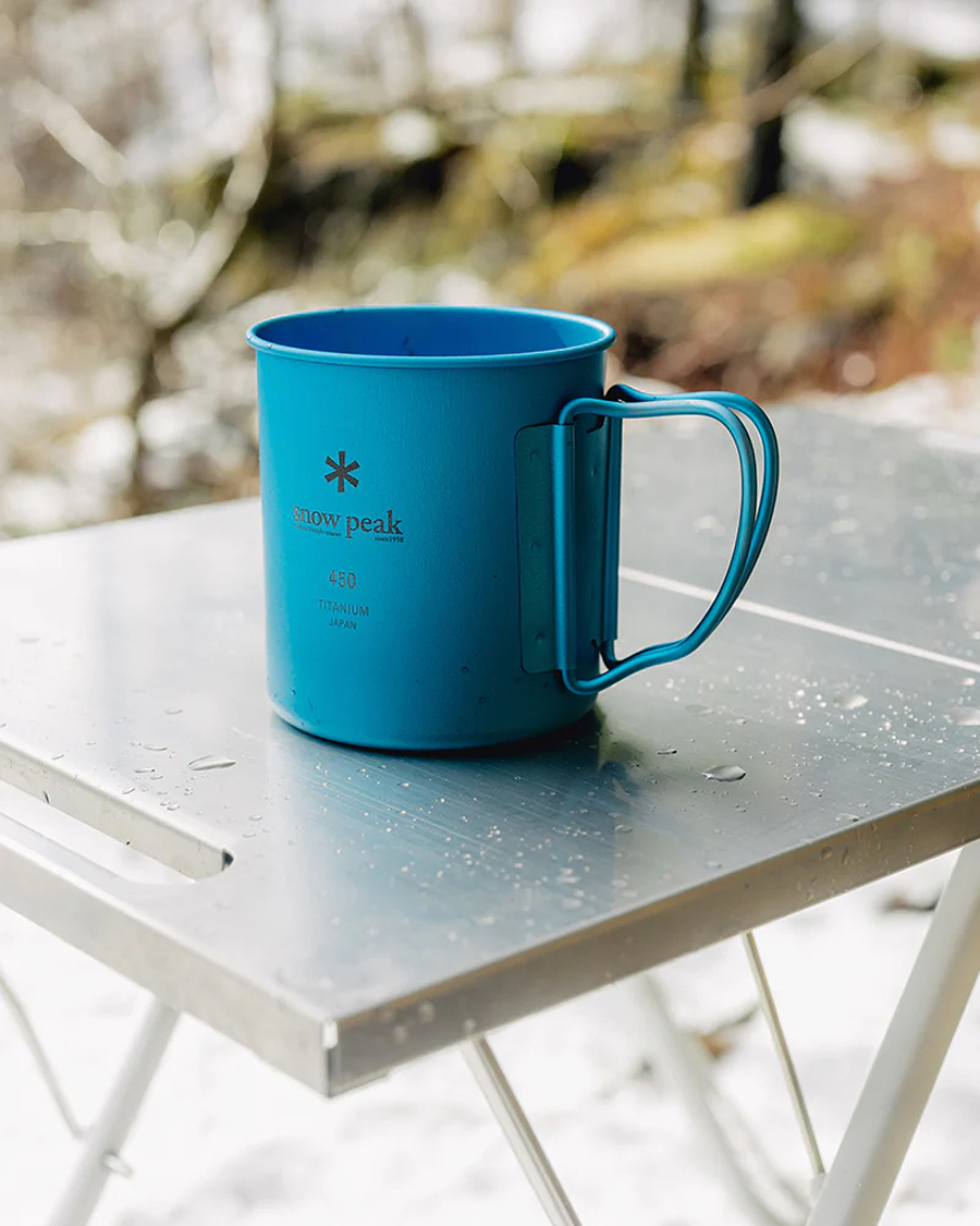 Herre | Outdoor living | Snow Peak | Single Wall Mug 450 Blue Titanium