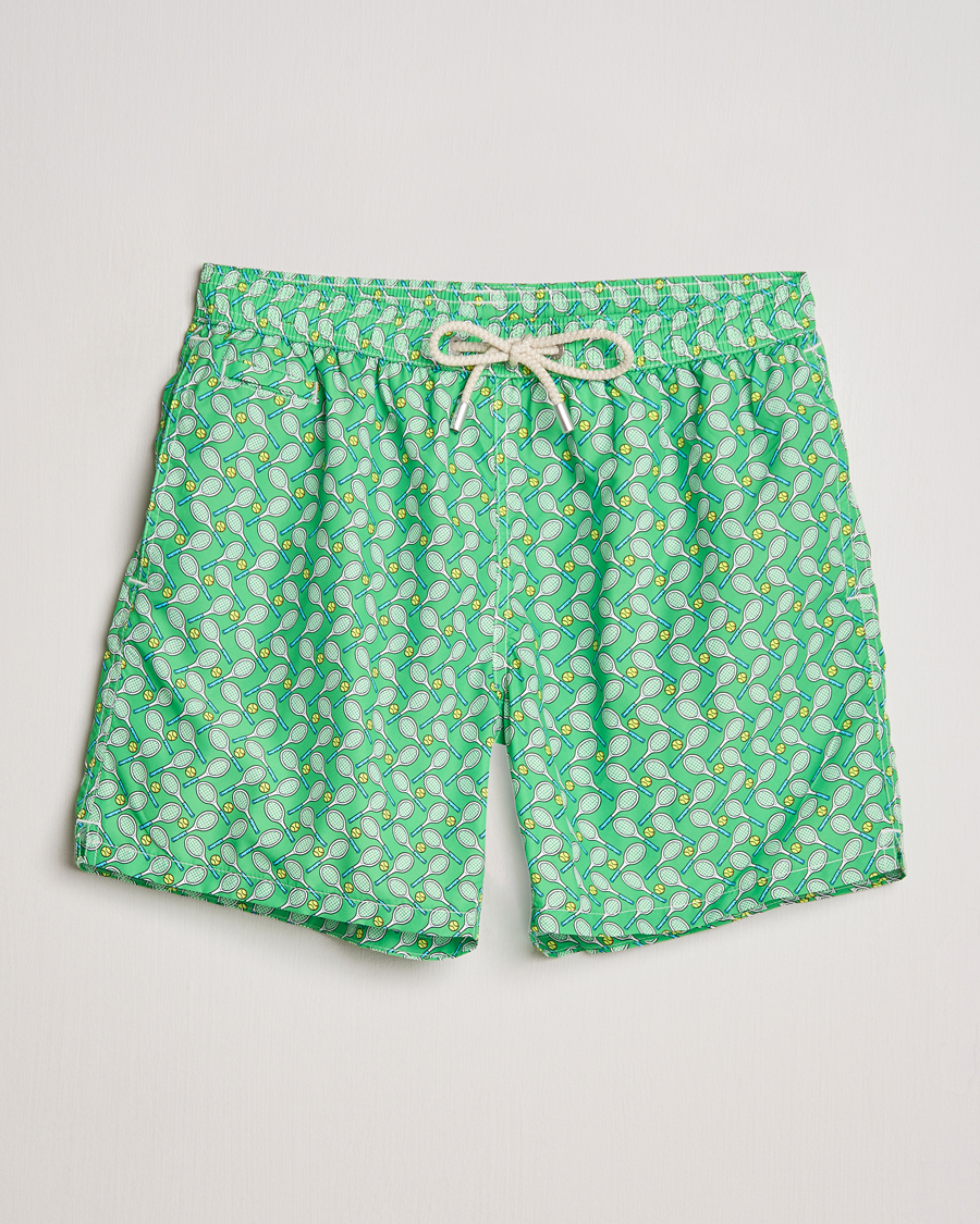 Herre | Badebukser | MC2 Saint Barth | Printed Swim Shorts Tennis Cross