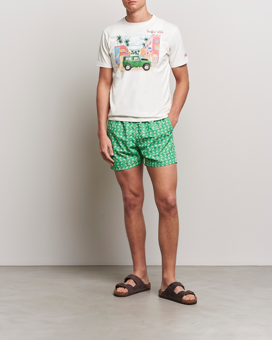 Herre | Badebukser | MC2 Saint Barth | Printed Swim Shorts Tennis Cross