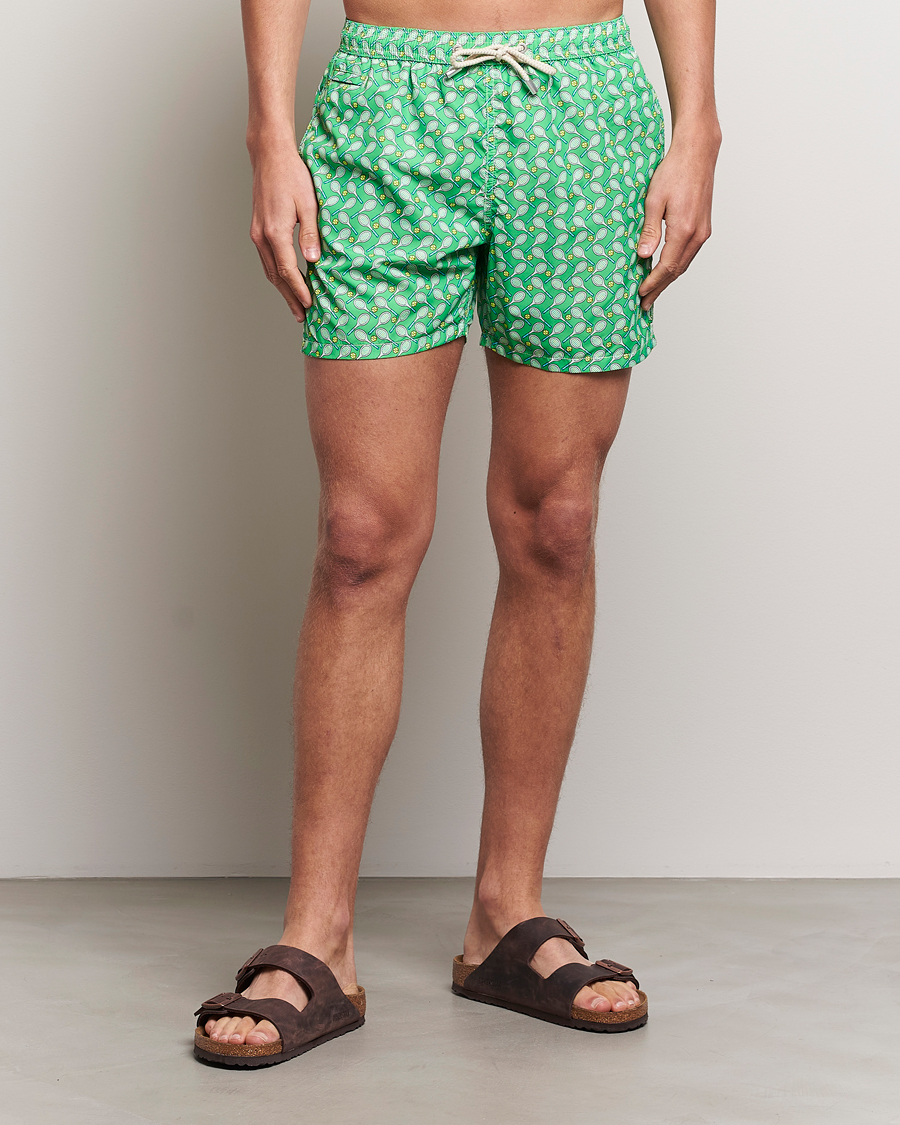 Herre | Badebukser | MC2 Saint Barth | Printed Swim Shorts Tennis Cross