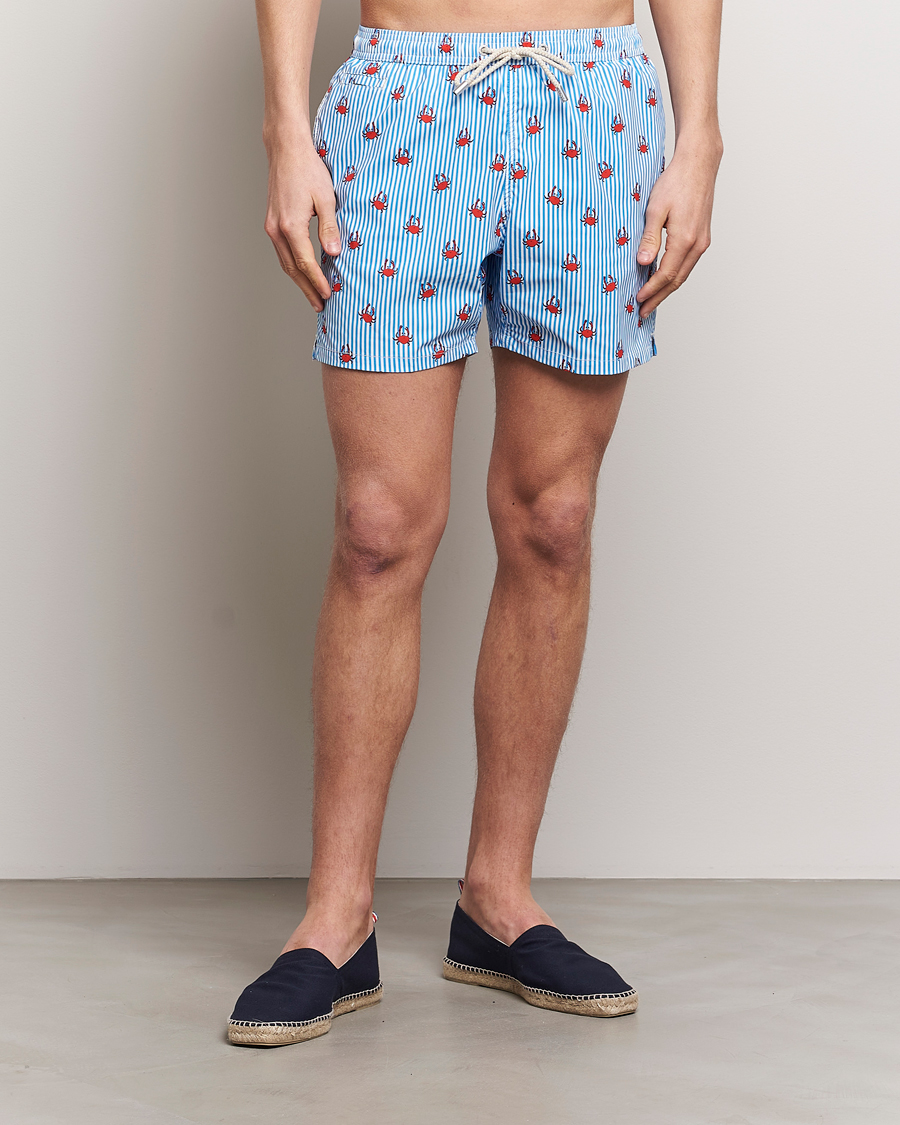 Herre | Badebukser | MC2 Saint Barth | Printed Swim Shorts Crabs Stripes