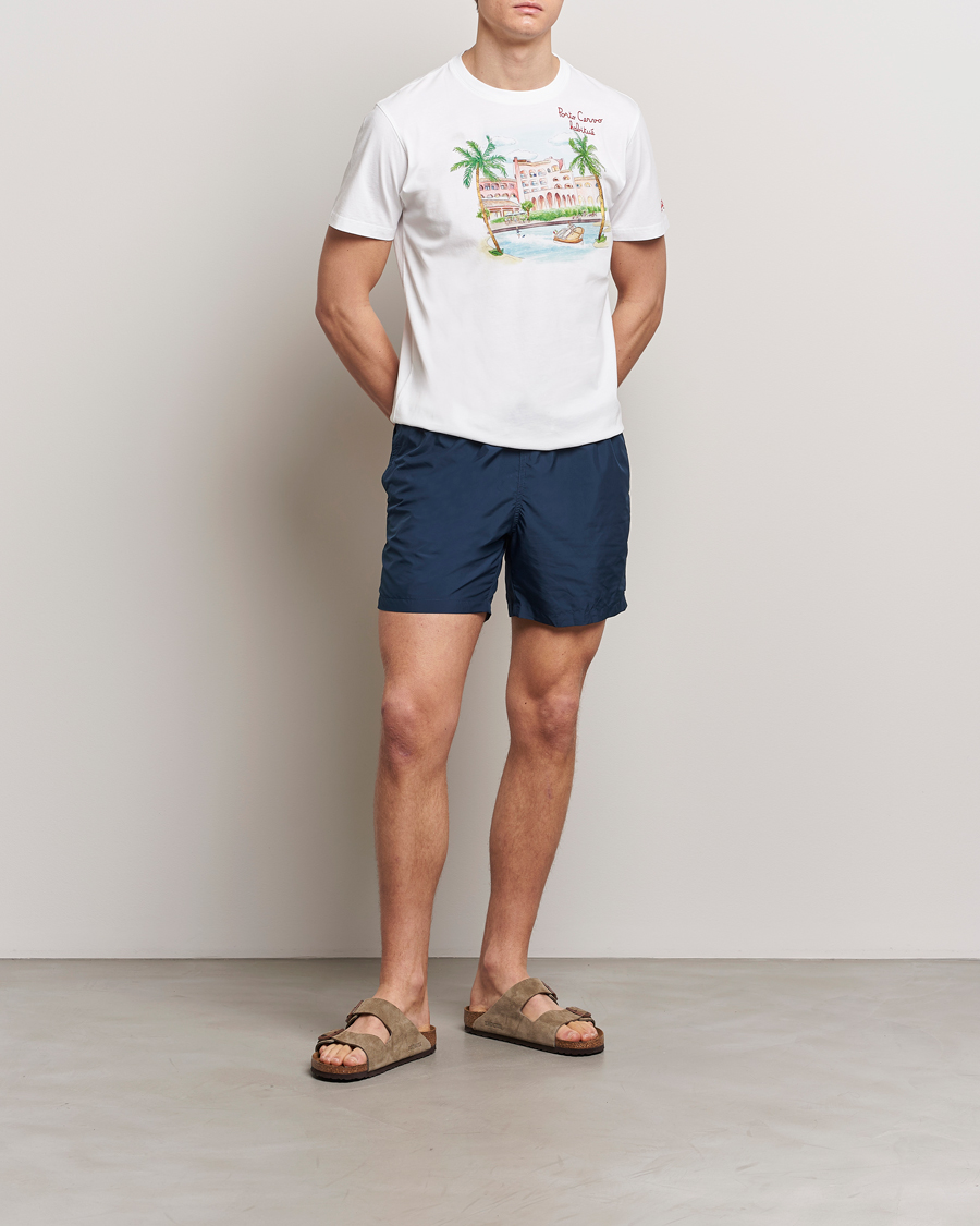 Herre | T-Shirts | MC2 Saint Barth | Printed Cotton T-Shirt Porto Cervo