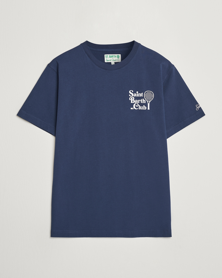 Herre |  | MC2 Saint Barth | Printed Cotton T-Shirt STB Padel Club