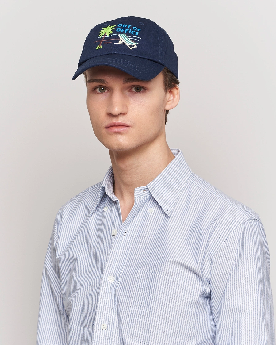 Herre | Tilbehør | MC2 Saint Barth | Embroidered Baseball Cap Out Of Office
