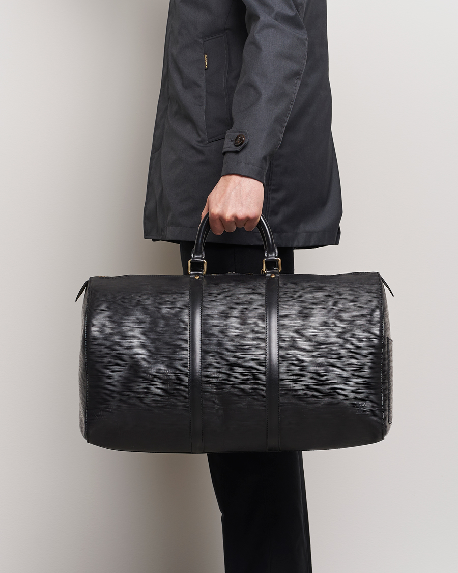 Herre | Tilbehør | Louis Vuitton Pre-Owned | Keepall 50 EPI Leather Bag Black