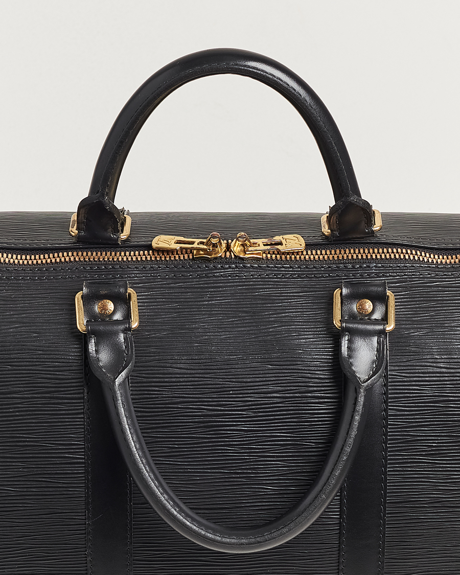 Herre | Louis Vuitton Pre-Owned Keepall 50 EPI Leather Bag Black | Louis Vuitton Pre-Owned | Keepall 50 EPI Leather Bag Black
