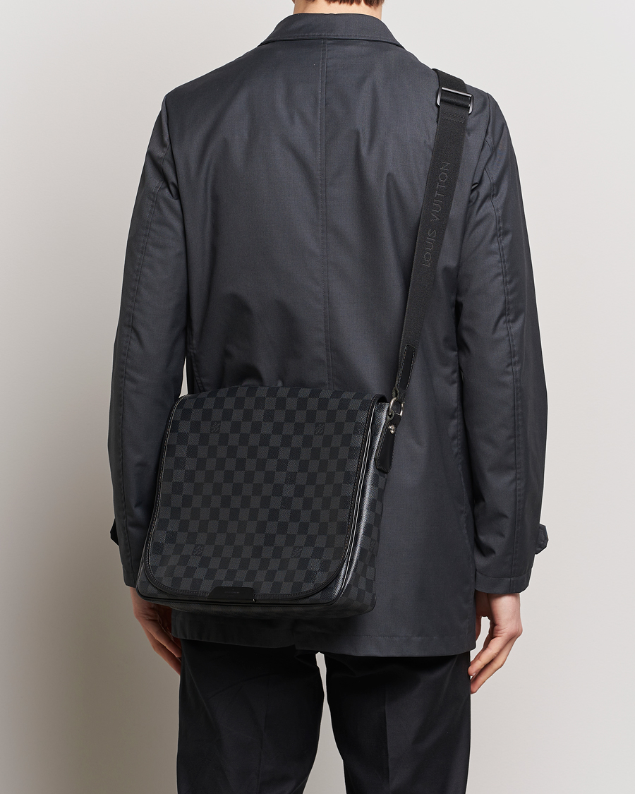 Herre | Tilbehør | Louis Vuitton Pre-Owned | Daniel MM Satchel Leather Bag Damier Graphite