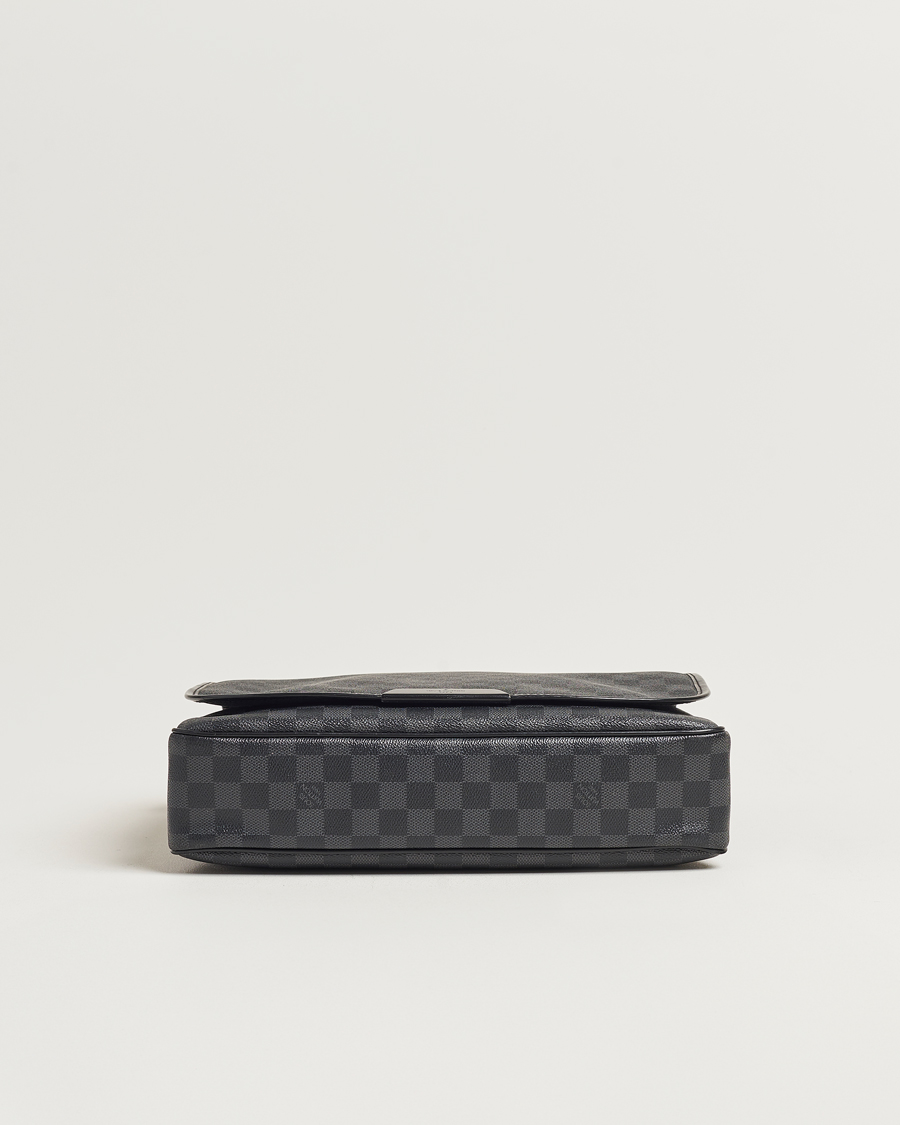 Herre | Louis Vuitton Pre-Owned Daniel MM Satchel Leather Bag Damier Graphite | Louis Vuitton Pre-Owned | Daniel MM Satchel Leather Bag Damier Graphite