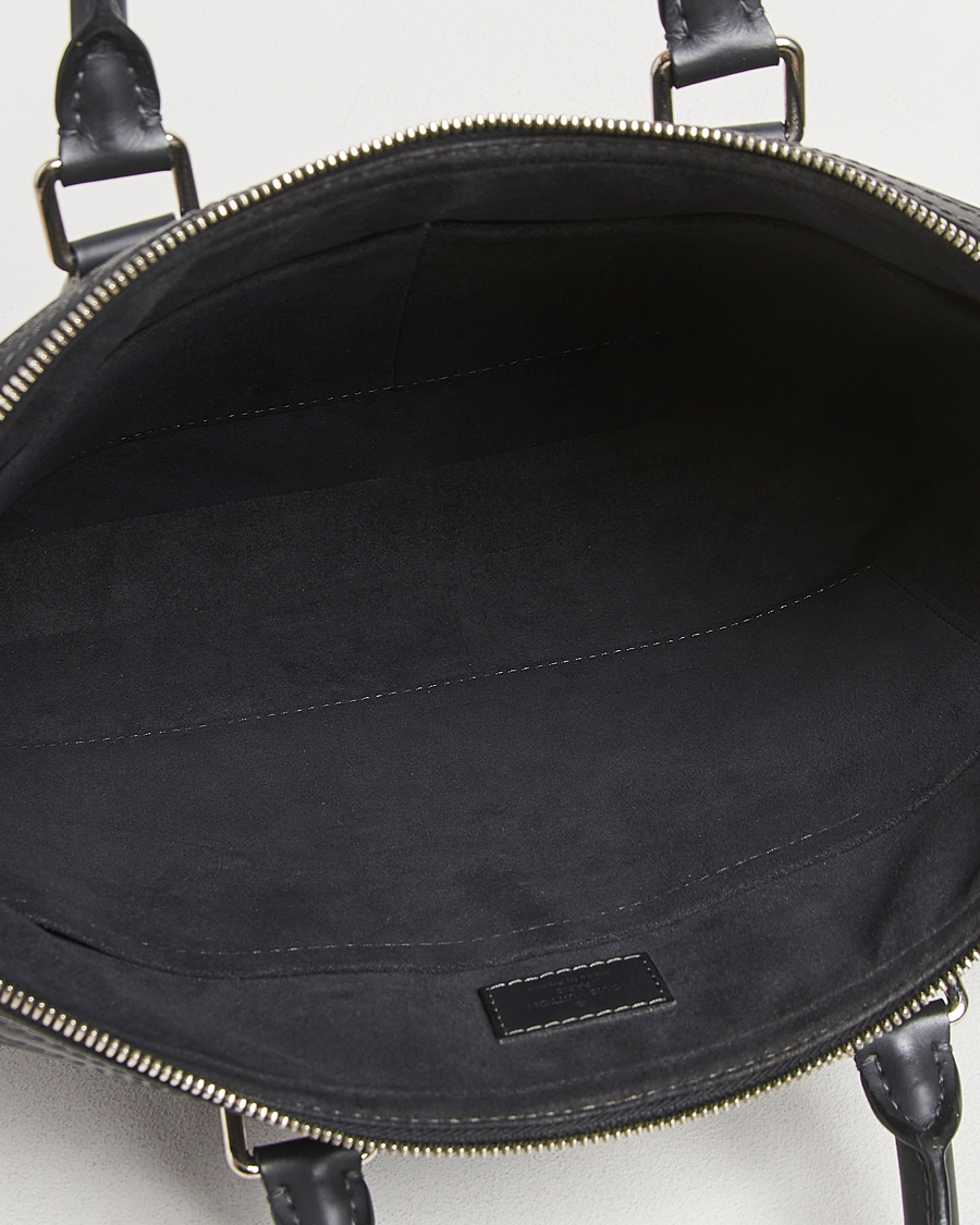 Herre | Louis Vuitton Pre-Owned Dandy Slim Briefcase Damier Navy | Louis Vuitton Pre-Owned | Dandy Slim Briefcase Damier Navy