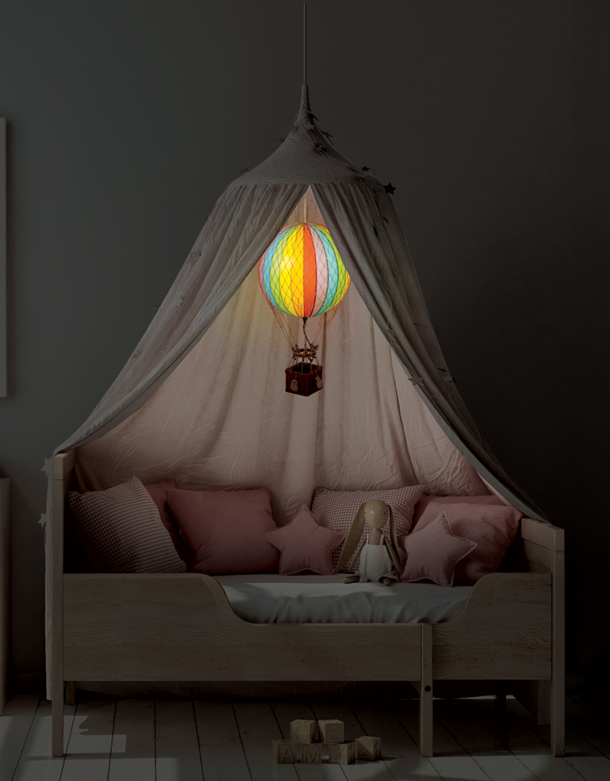 Herre | Dekoration | Authentic Models | Travels Light Led Balloon Rainbow