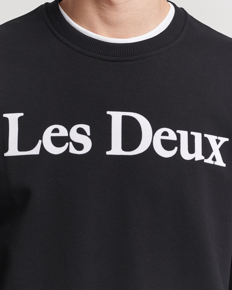 Herre | Trøjer | LES DEUX | Charles Logo Sweatshirt Black