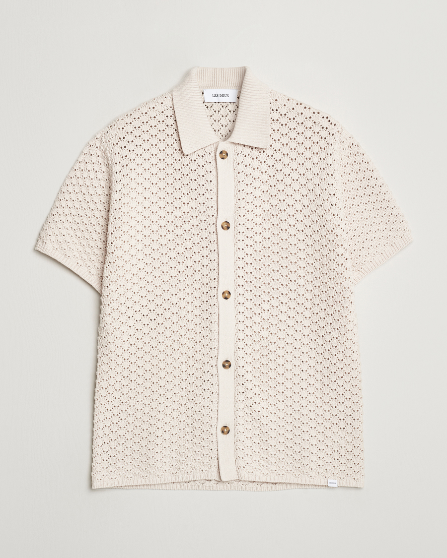 Herr |  | LES DEUX | Gideon Knitted Shirt Ivory