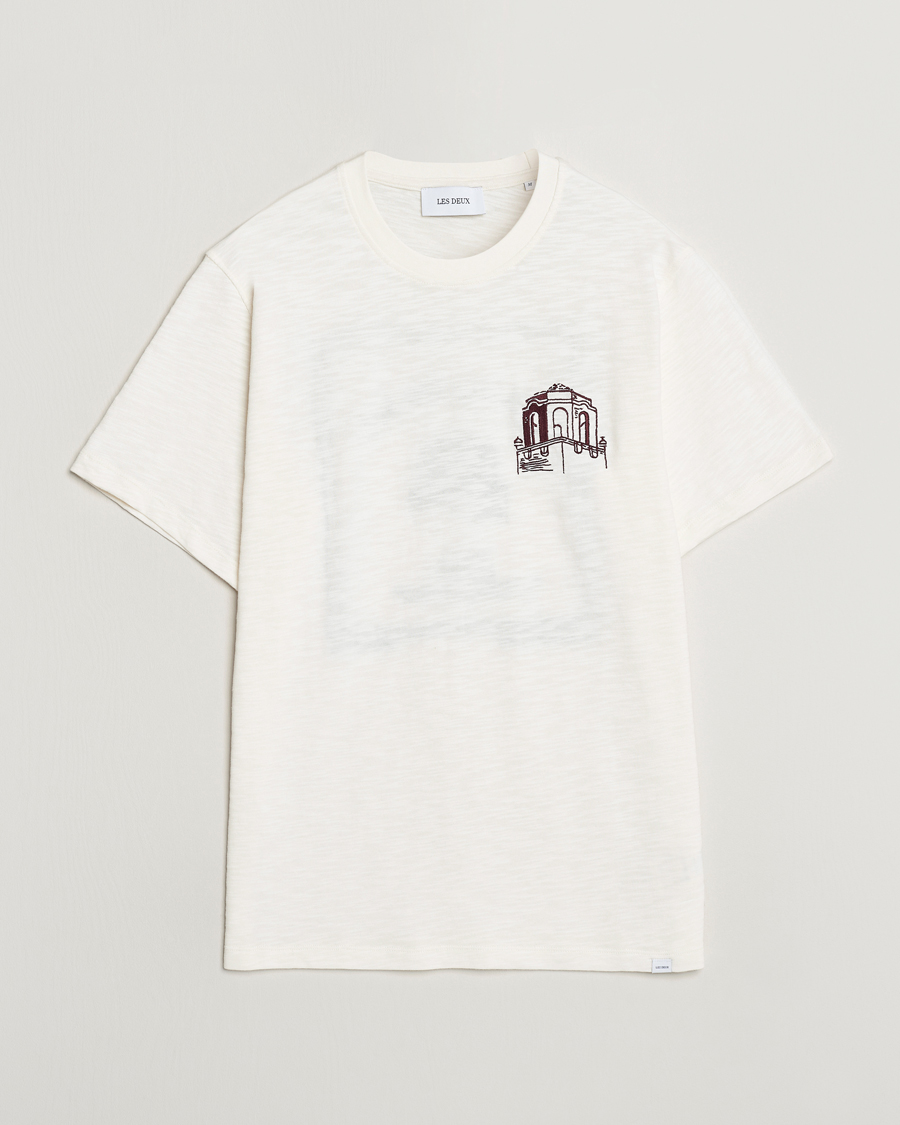 Herr |  | LES DEUX | Hotel Embroidery T-Shirt Ivory