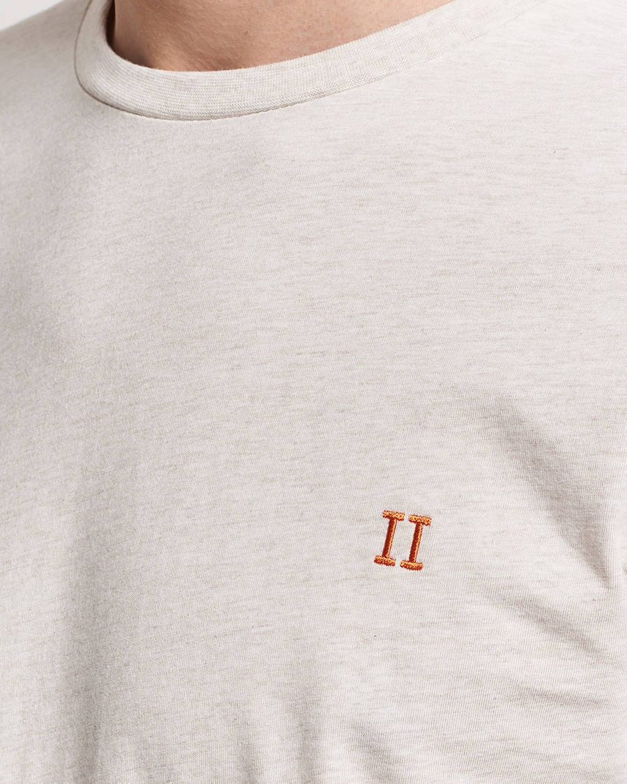Herre | T-Shirts | LES DEUX | Nørregaard Cotton T-Shirt Ivory Melange