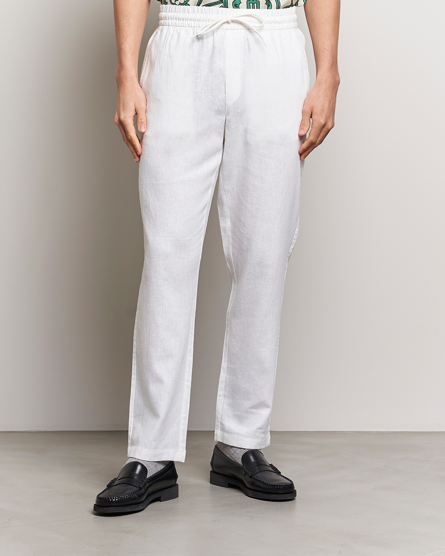 Herre | Nye produktbilleder | LES DEUX | Patrick Linen Pants White