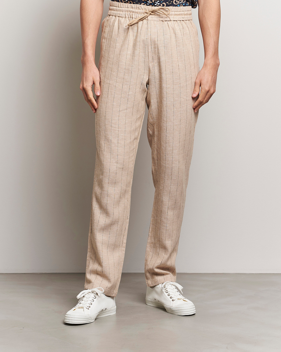 Herre | Nye produktbilleder | LES DEUX | Patrick Linen Pants Warm Sand