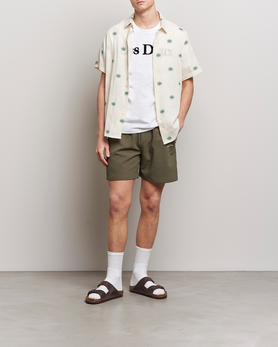Herre | Badebukser | LES DEUX | Stan Seersucker Swim Shorts Bungee Cord