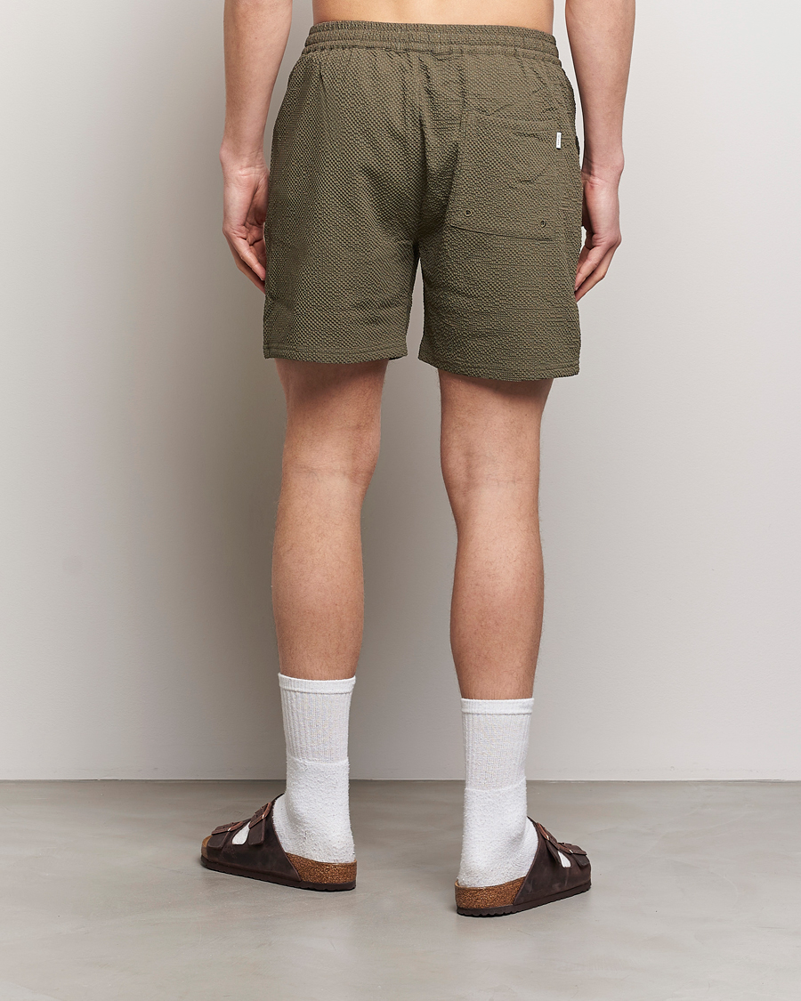 Herre | Badebukser | LES DEUX | Stan Seersucker Swim Shorts Bungee Cord