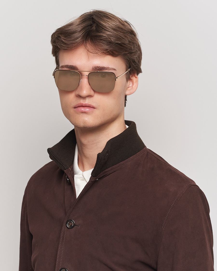 Herre | Tilbehør | Oliver Peoples | R-2 Sunglasses Umber/Gold