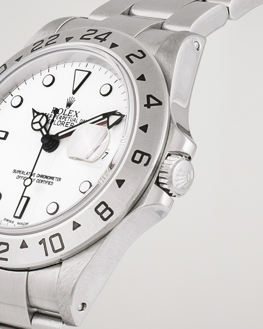 Herre | Rolex Pre-Owned Explorer II 16570 Steel White Silver | Rolex Pre-Owned | Explorer II 16570 Steel White Silver