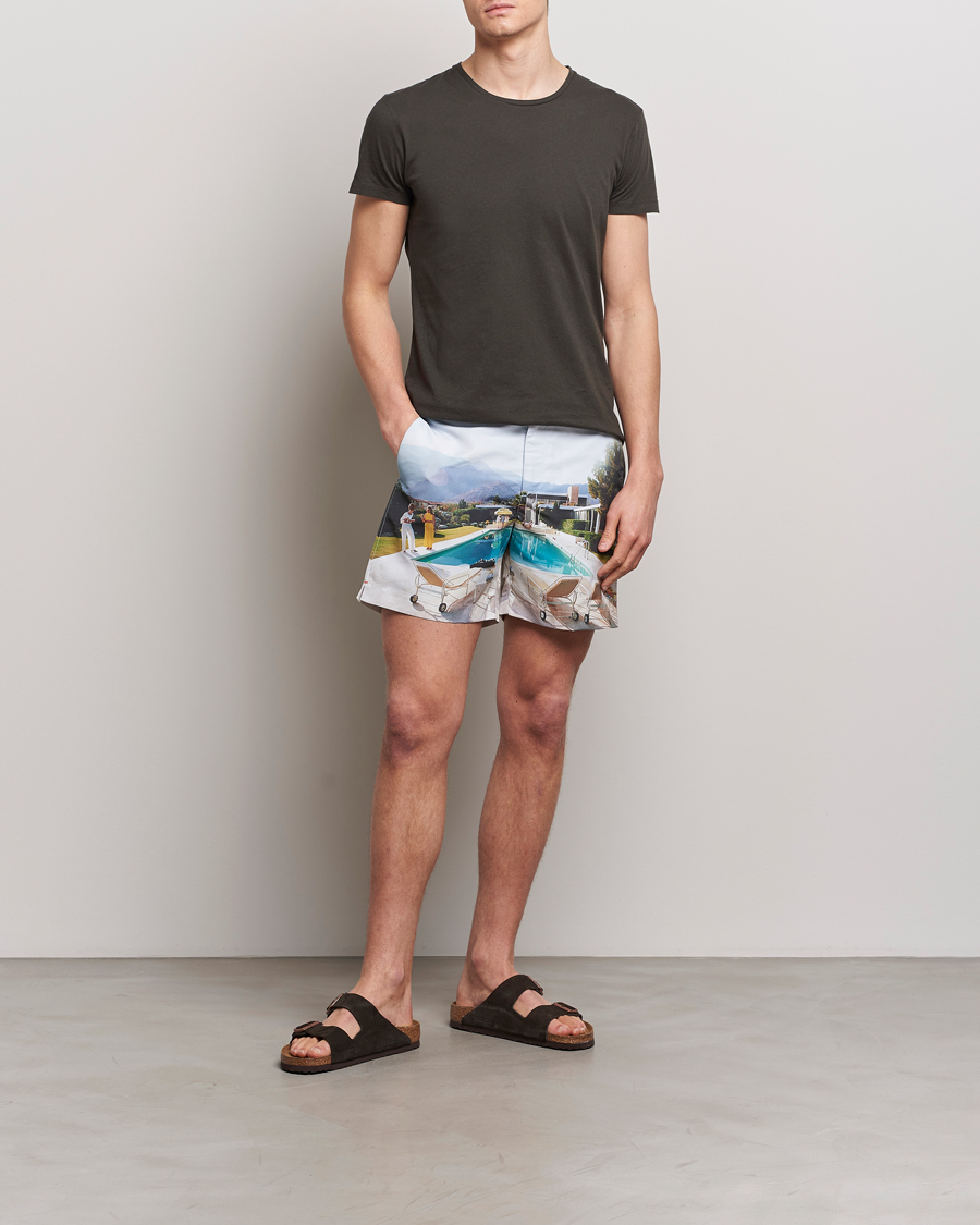 Herre | T-Shirts | Orlebar Brown | OB Crew Neck Tee Smoked Tea