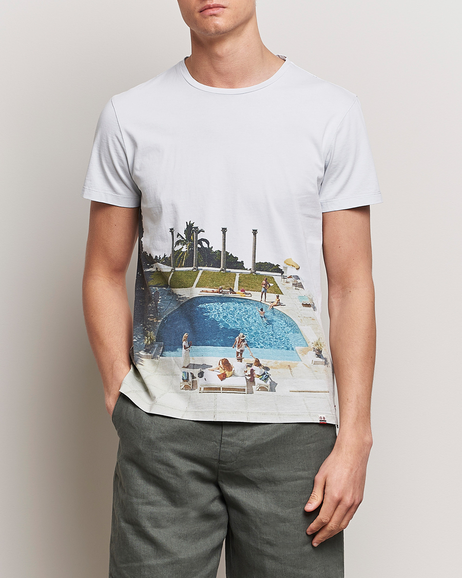 Herre | Best of British | Orlebar Brown | OB Classic Photographic Slim Aarons T-Shirt Pacifico