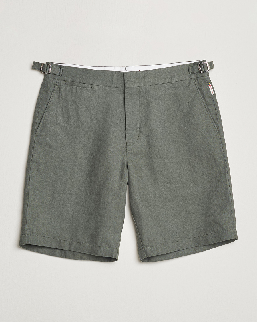 Herre |  | Orlebar Brown | Norwich Linen Shorts Light Kombu