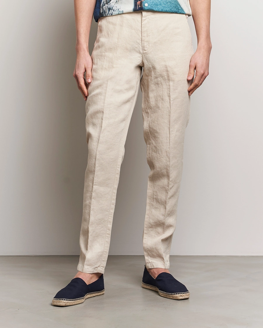 Herre | Tøj | Orlebar Brown | Griffon Linen Trousers Chai