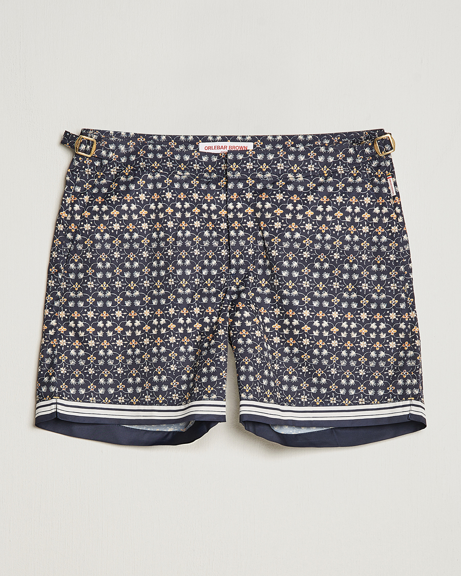 Herre | Badebukser | Orlebar Brown | Bulldog Fiore Printed Swim Shorts Night Iris