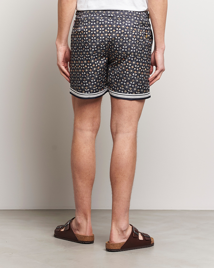 Herre | Badebukser | Orlebar Brown | Bulldog Fiore Printed Swim Shorts Night Iris