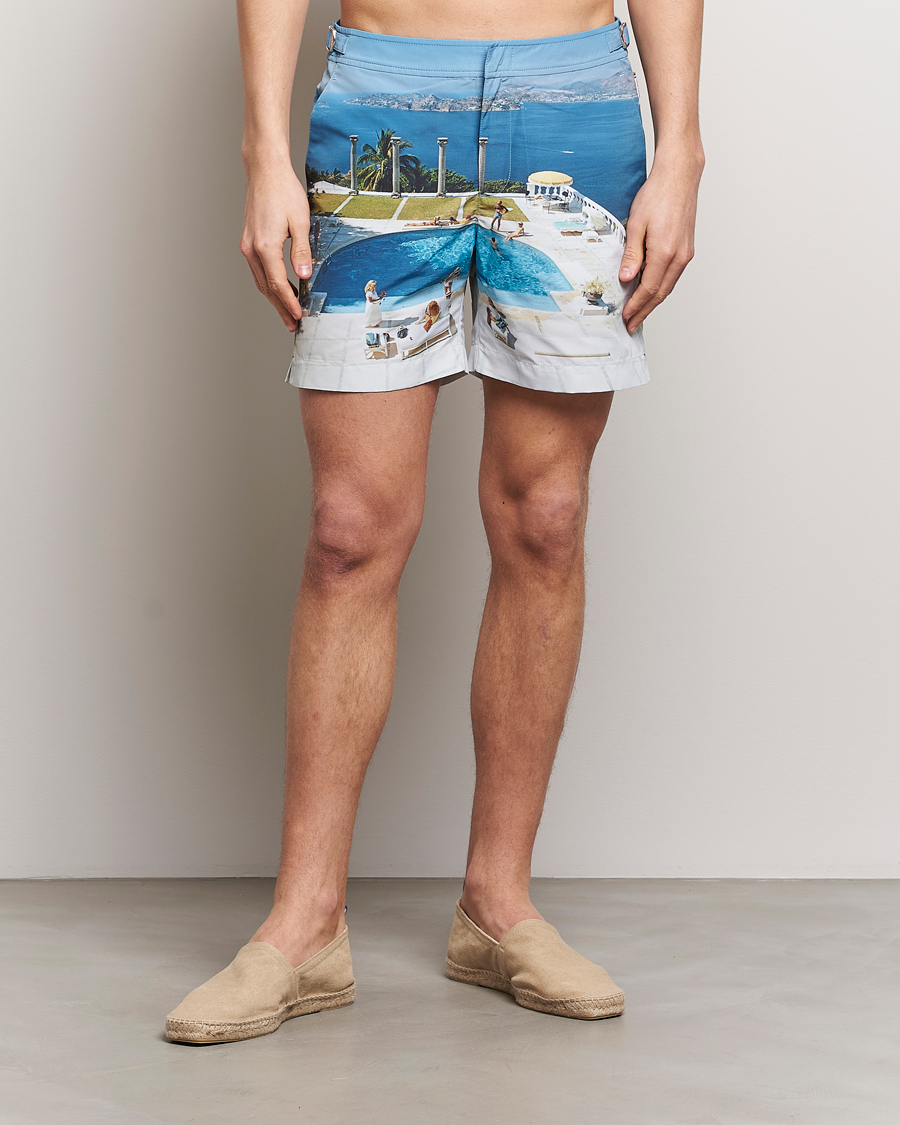 Herre | Badebukser | Orlebar Brown | Bulldog Slim Aarons Photo Swim Shorts Pacifico