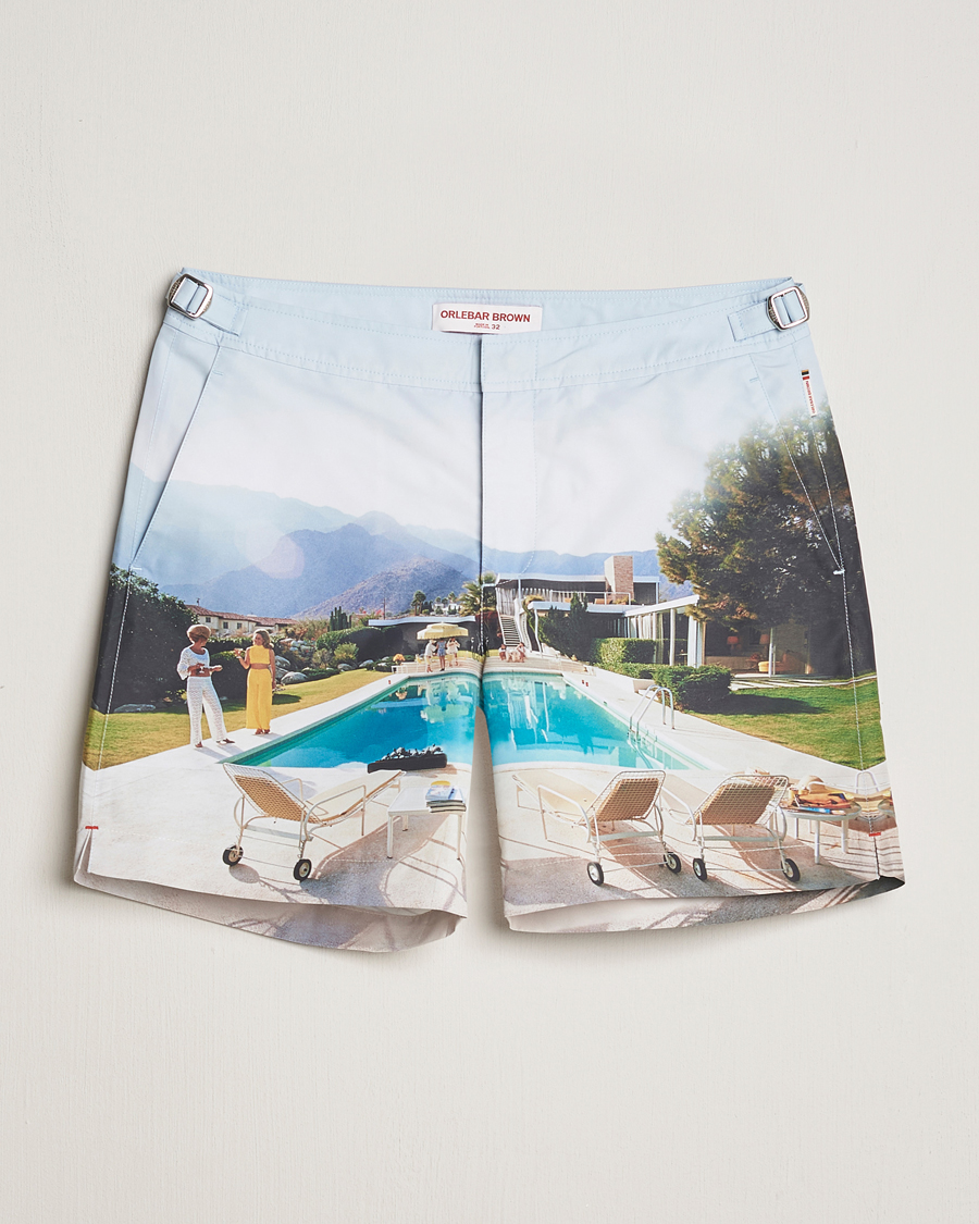 Herre | Badebukser | Orlebar Brown | Bulldog Slim Aarons Photo Swim Shorts Kaufmann Cocktail