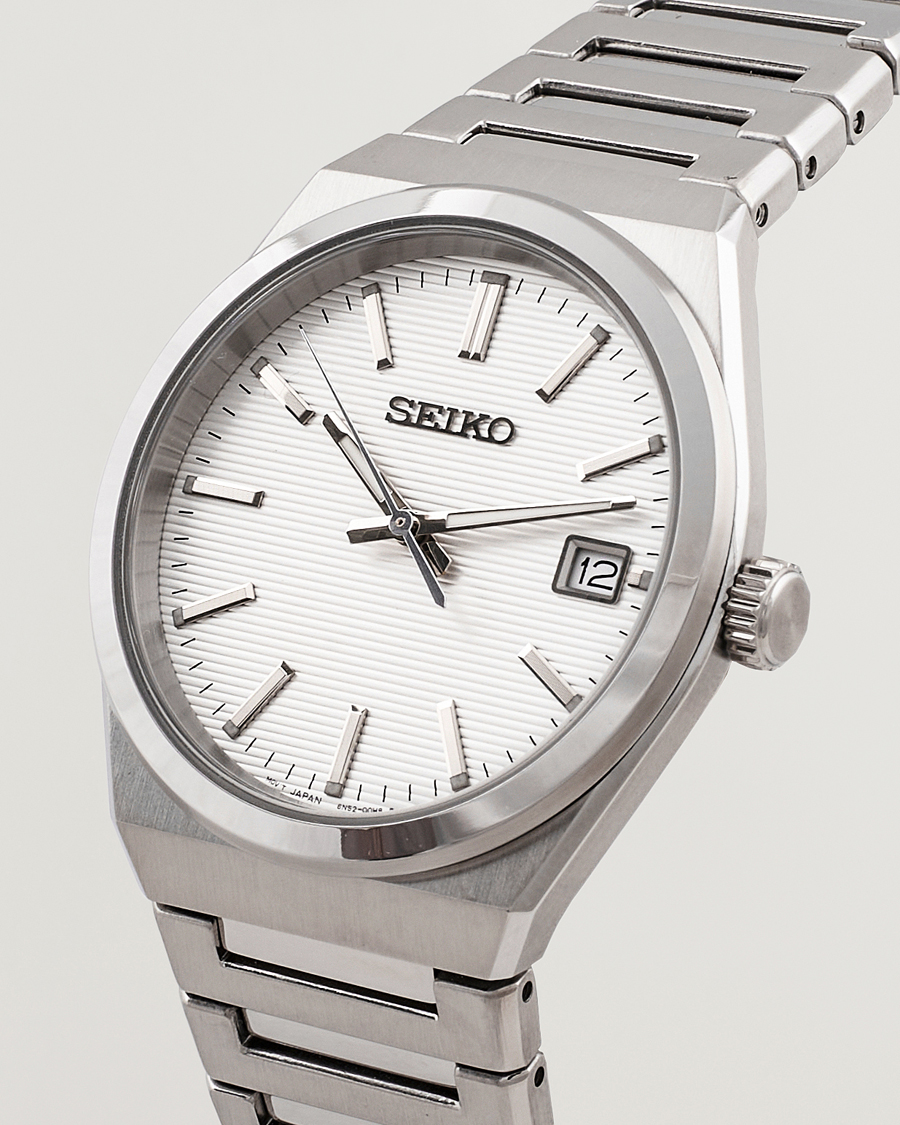 Herr | Klockor | Seiko | Sapphire 39mm Steel White Dial