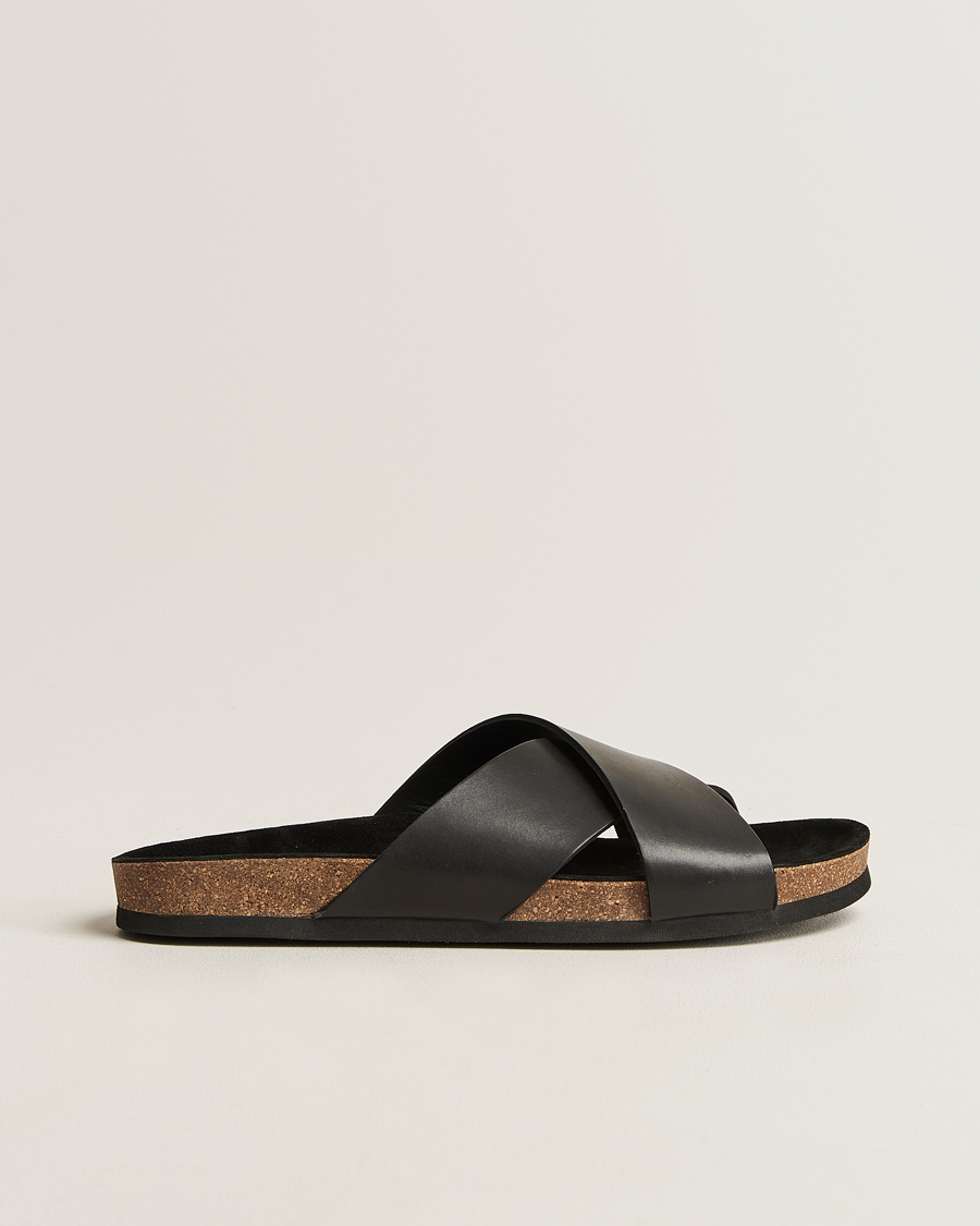 Herre | Myrqvist Solvik Sandals Black Calf | Myrqvist | Solvik Sandals Black Calf