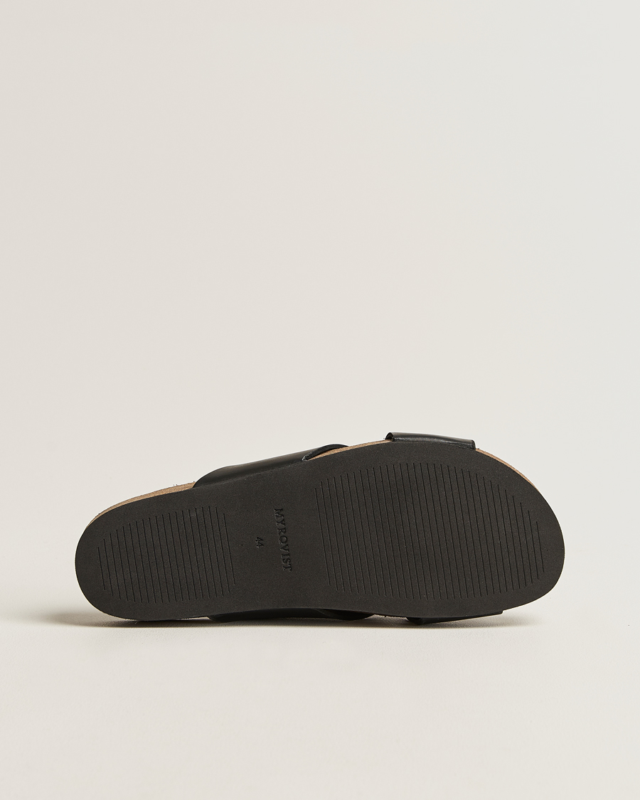 Herre | Myrqvist Solvik Sandals Black Calf | Myrqvist | Solvik Sandals Black Calf