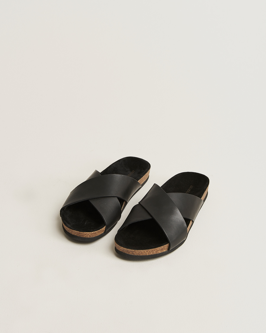Herre | Myrqvist Solvik Sandals Black Calf | Myrqvist | Solvik Sandals Black Calf