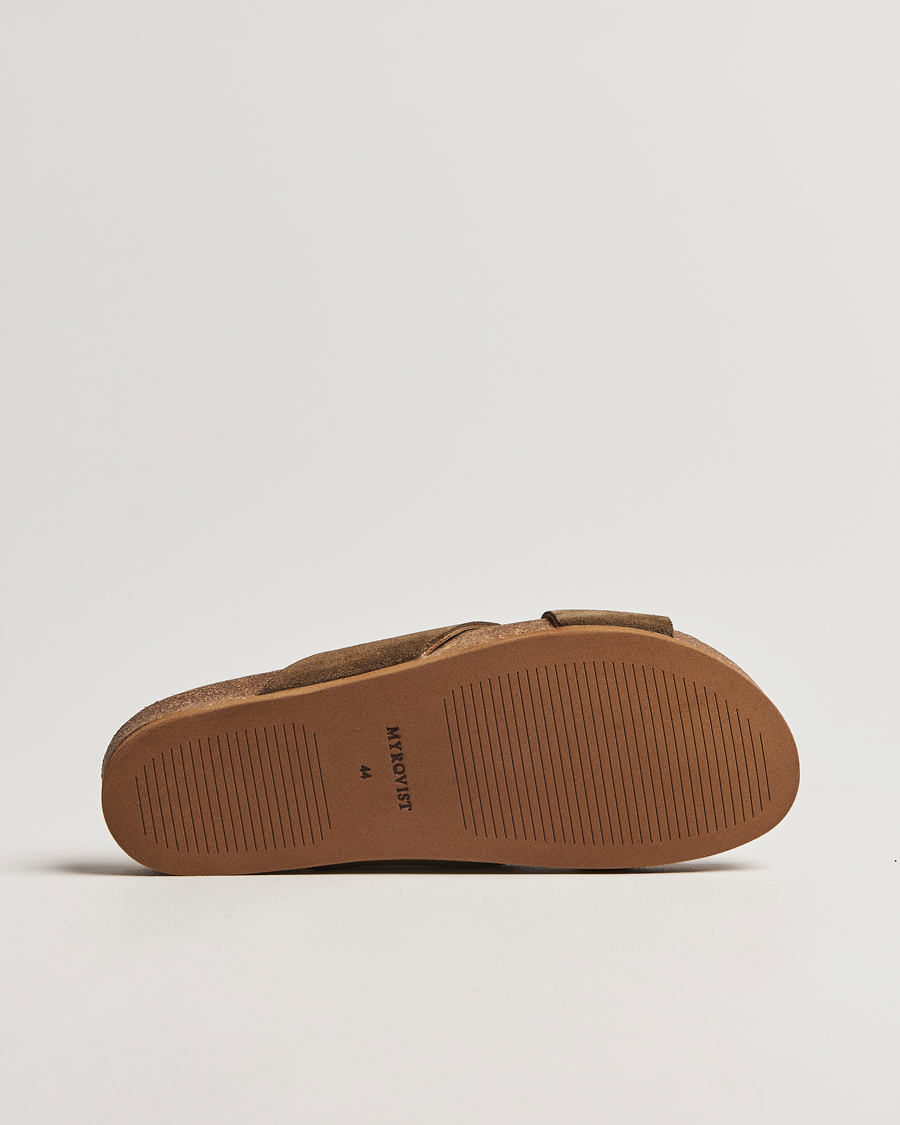 Herre | Myrqvist Solvik Sandals Moss Green Suede | Myrqvist | Solvik Sandals Moss Green Suede