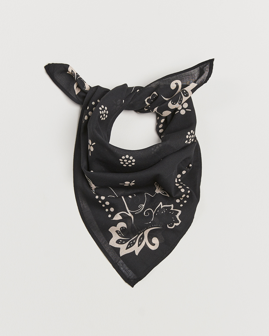 Herre |  | Nudie Jeans | Ingrid Ornament Bandana Black