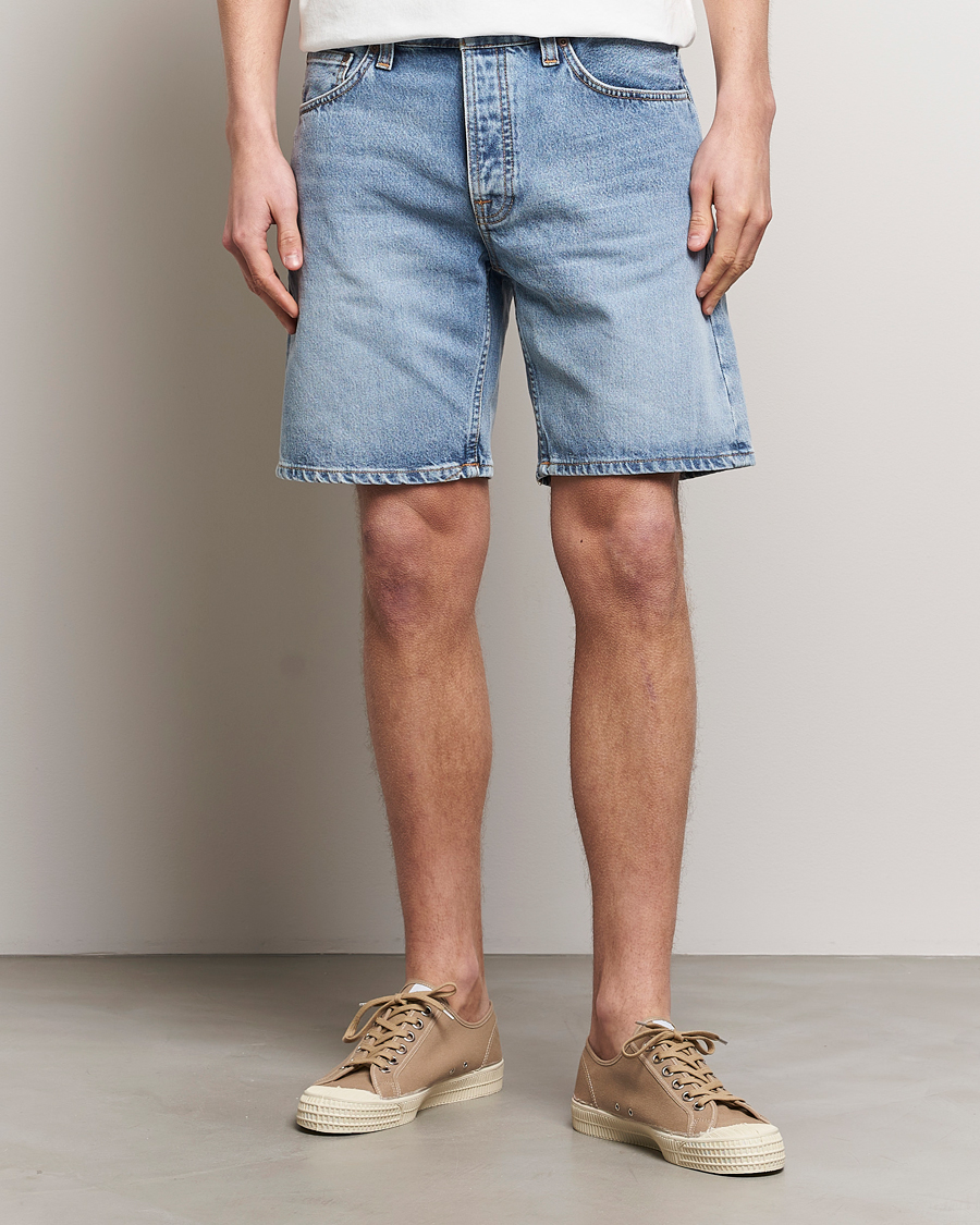 Herre | Afdelinger | Nudie Jeans | Seth Denim Shorts Sea Salt