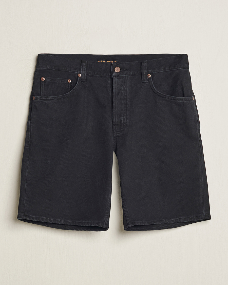 Herre | Shorts | Nudie Jeans | Seth Denim Shorts Aged Black