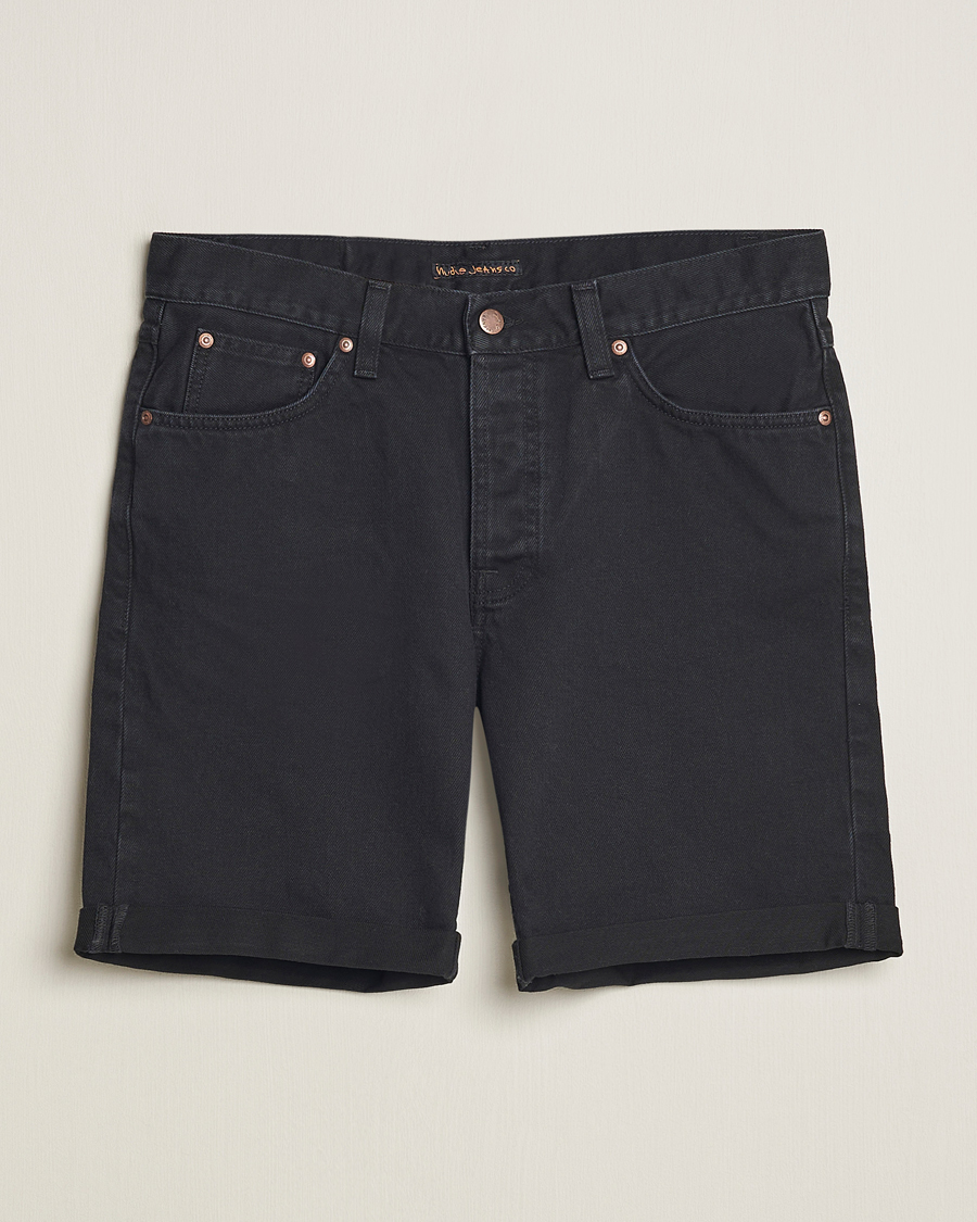 Herre |  | Nudie Jeans | Josh Denim Shorts Aged Black