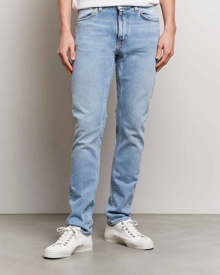 Herre | Blå jeans | Nudie Jeans | Lean Dean Jeans Warm Days Blue