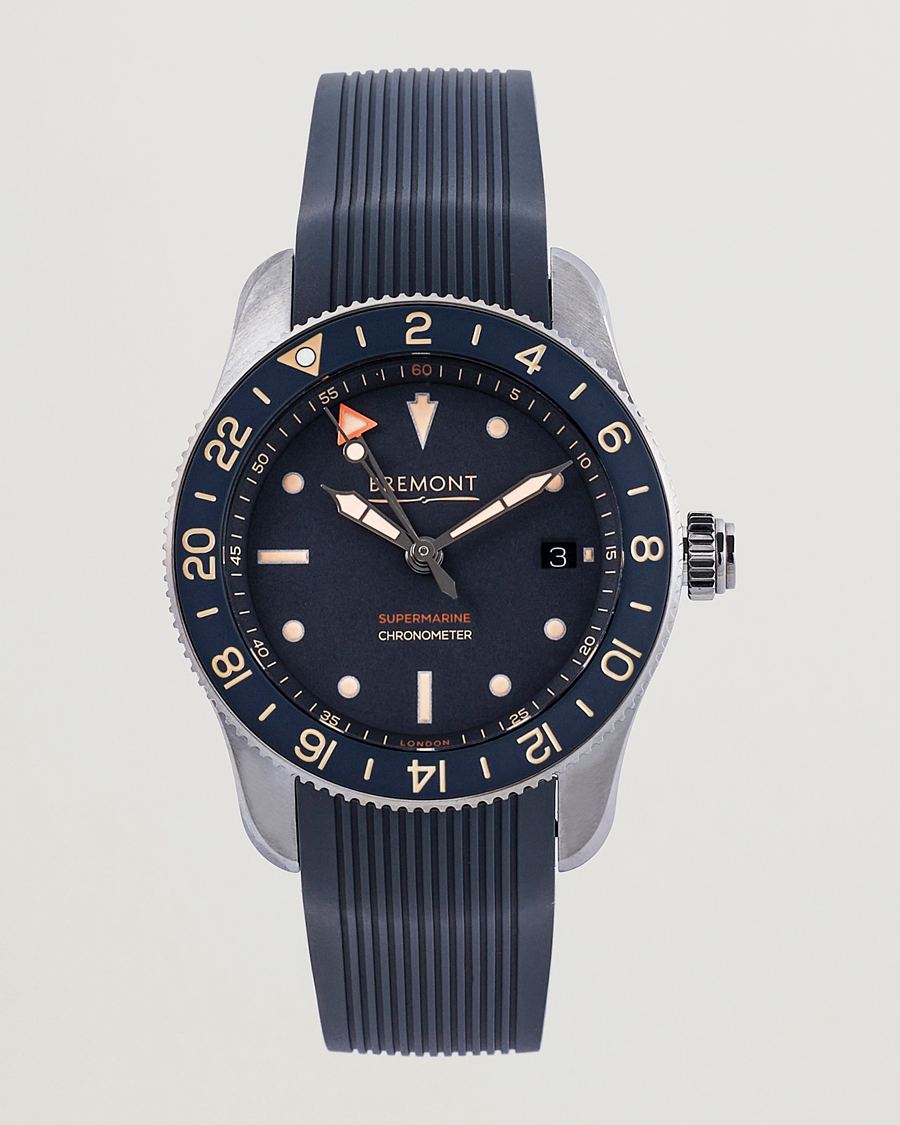Herre | Bremont Limited Edition Supermarine Ocean GMT 40mm Grey Rubber | Bremont | Limited Edition Supermarine Ocean GMT 40mm Grey Rubber