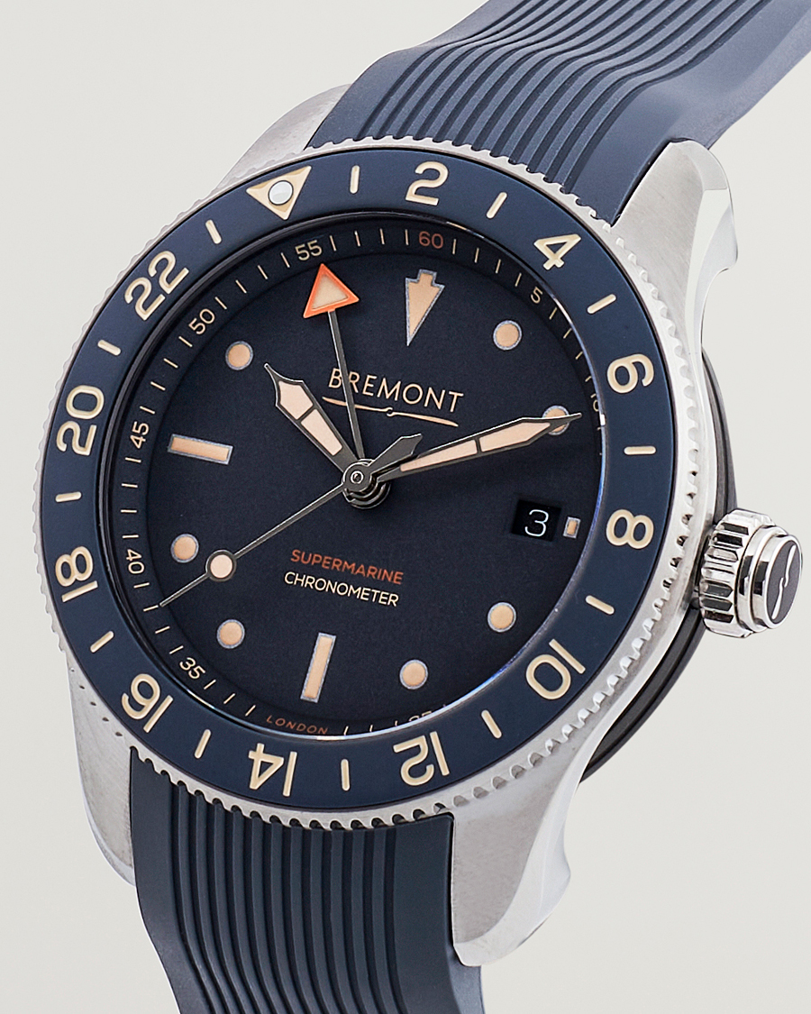 Herre | Bremont Limited Edition Supermarine Ocean GMT 40mm Grey Rubber | Bremont | Limited Edition Supermarine Ocean GMT 40mm Grey Rubber