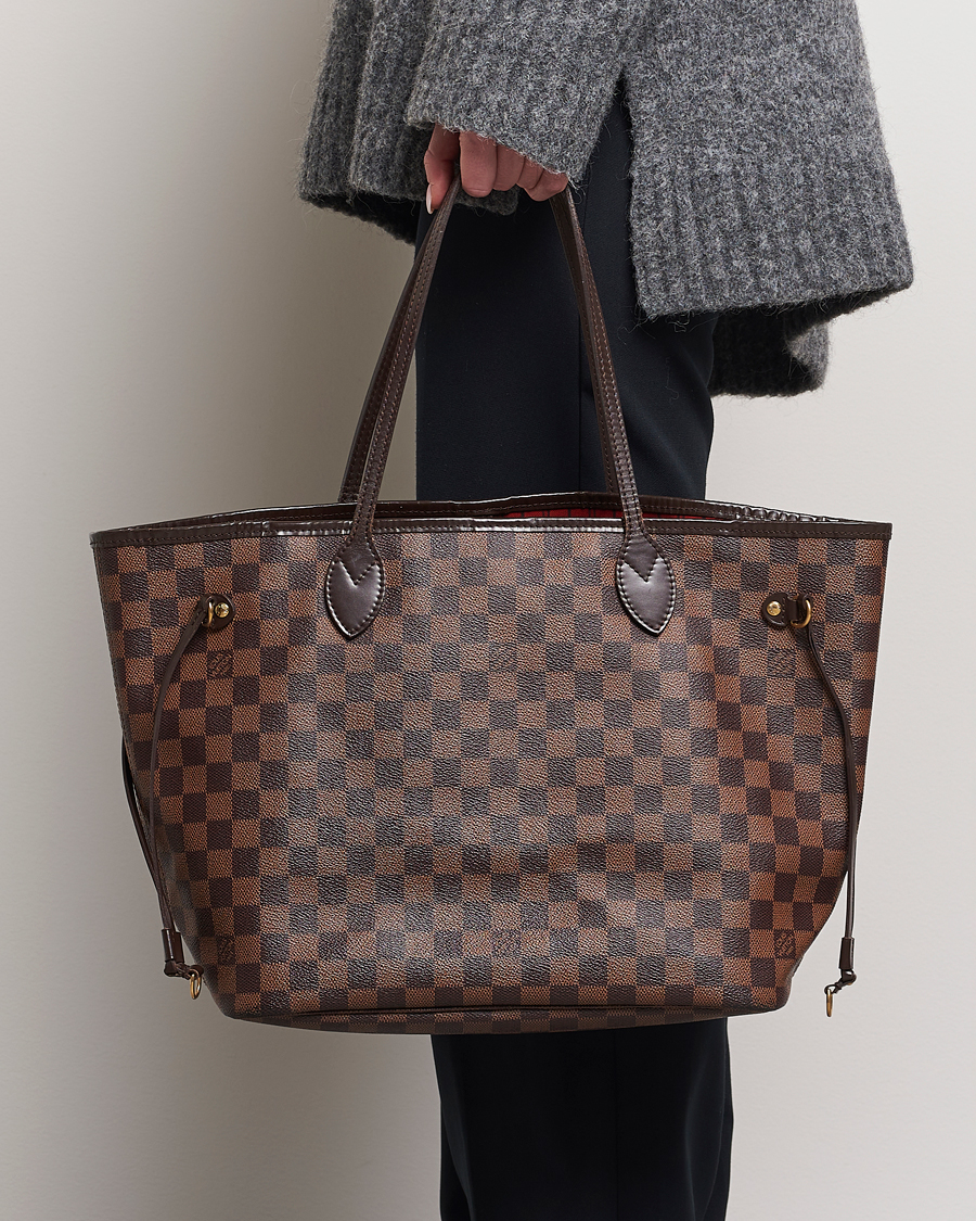 Herre | Louis Vuitton Pre-Owned Neverfull MM Totebag Damier Ebene | Louis Vuitton Pre-Owned | Neverfull MM Totebag Damier Ebene