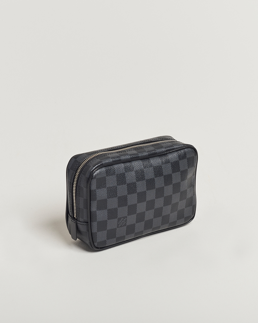Herre | Louis Vuitton Pre-Owned Toilet Pouch PM Damier Graphite | Louis Vuitton Pre-Owned | Toilet Pouch PM Damier Graphite