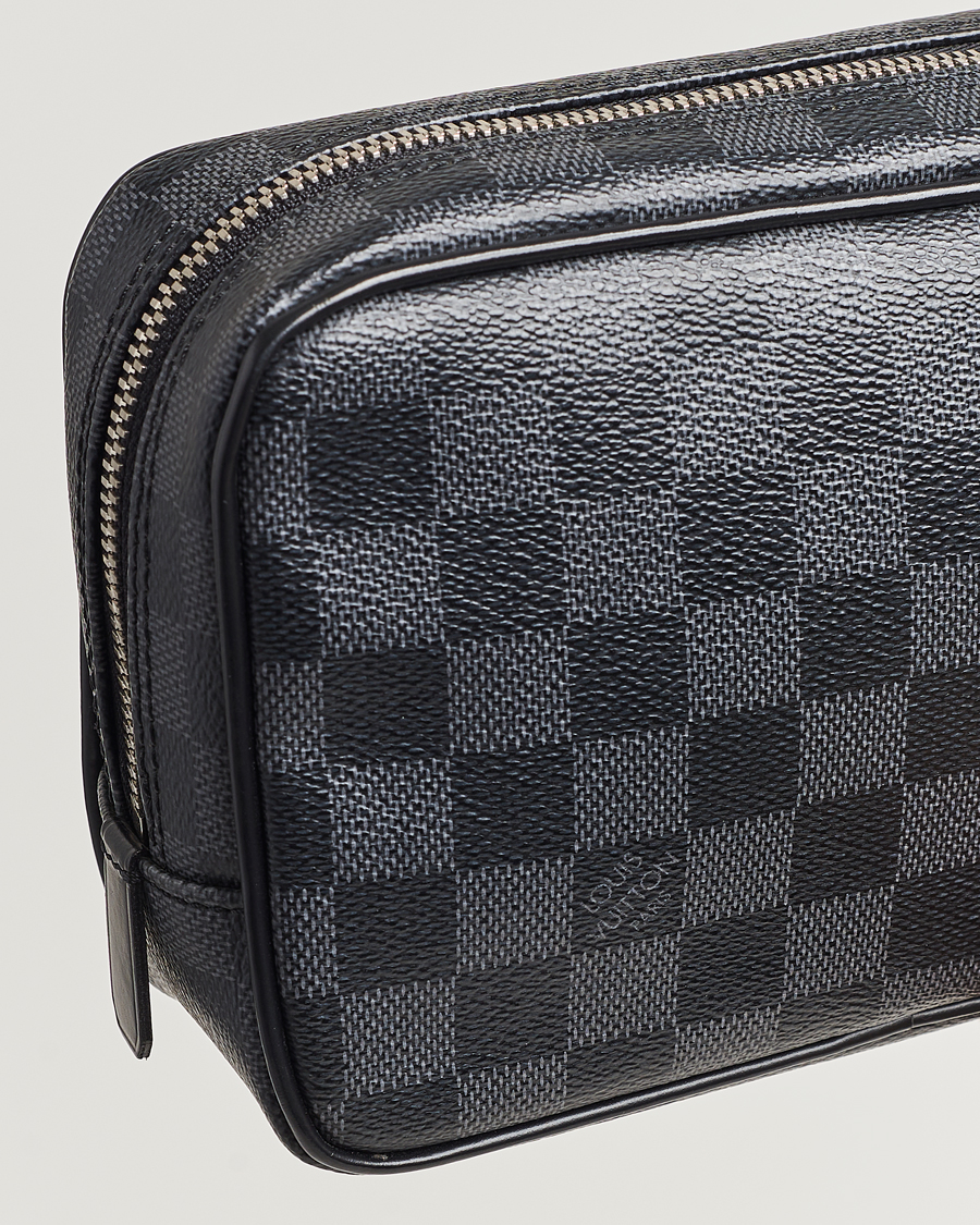 Herre | Louis Vuitton Pre-Owned Toilet Pouch PM Damier Graphite | Louis Vuitton Pre-Owned | Toilet Pouch PM Damier Graphite